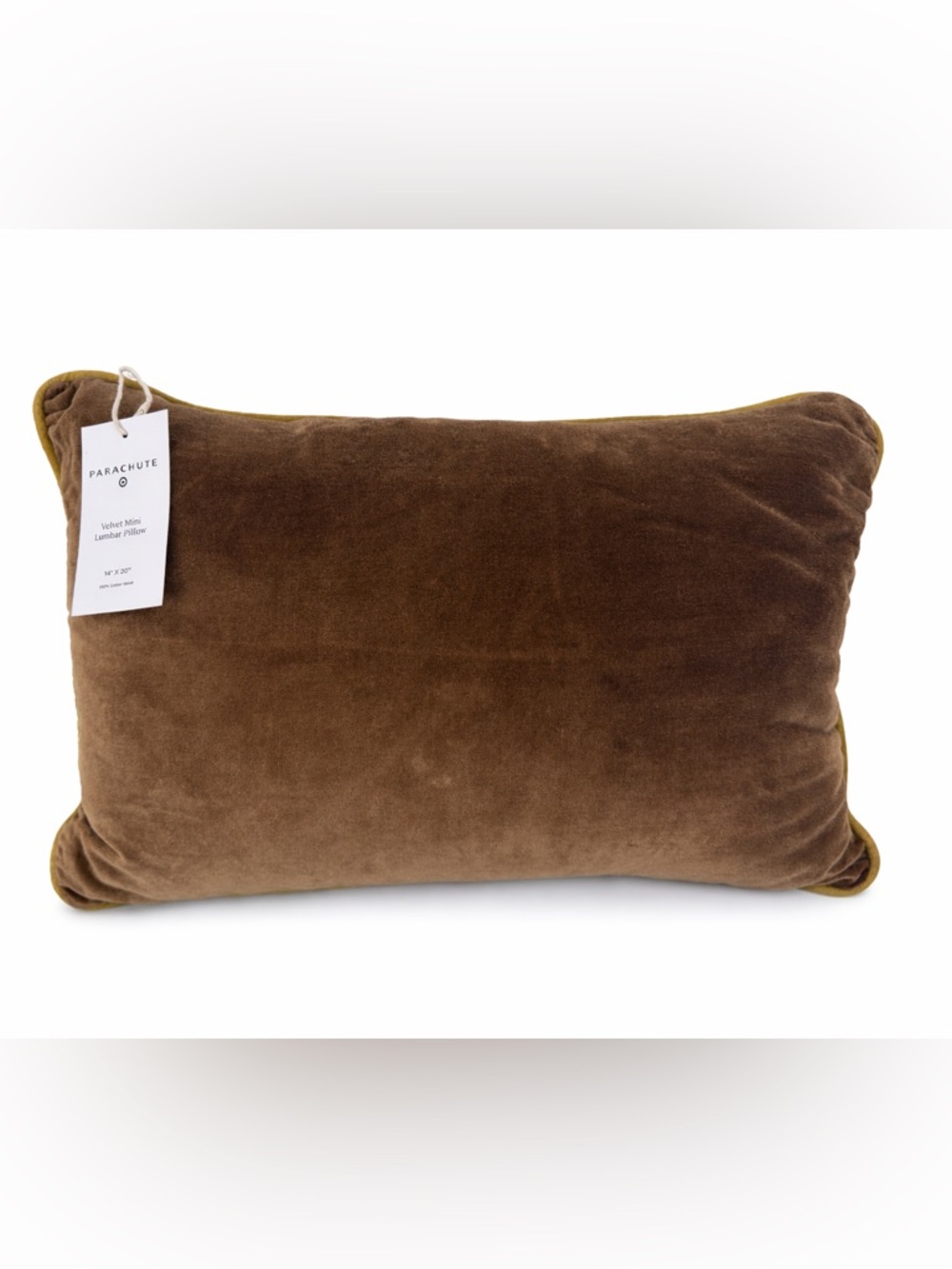 Parachute for Target Velvet Mini Lumbar Pillow Pecan NWT - Picture 4 of 4